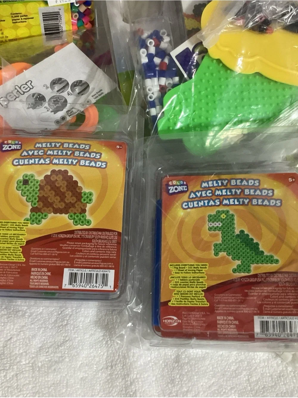 HUGE Lot of Perler Fuse Kits, Boards, Patterns, 11,000 Beads Tub + More Over 4lb